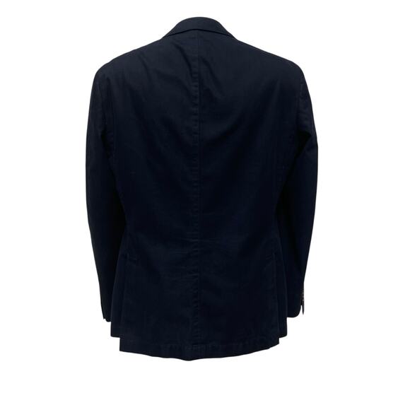 Kroon Blazer Jacket 42 R Black Sting Wash Two Button Cotton Careerwear Preppy - Picture 7 of 16